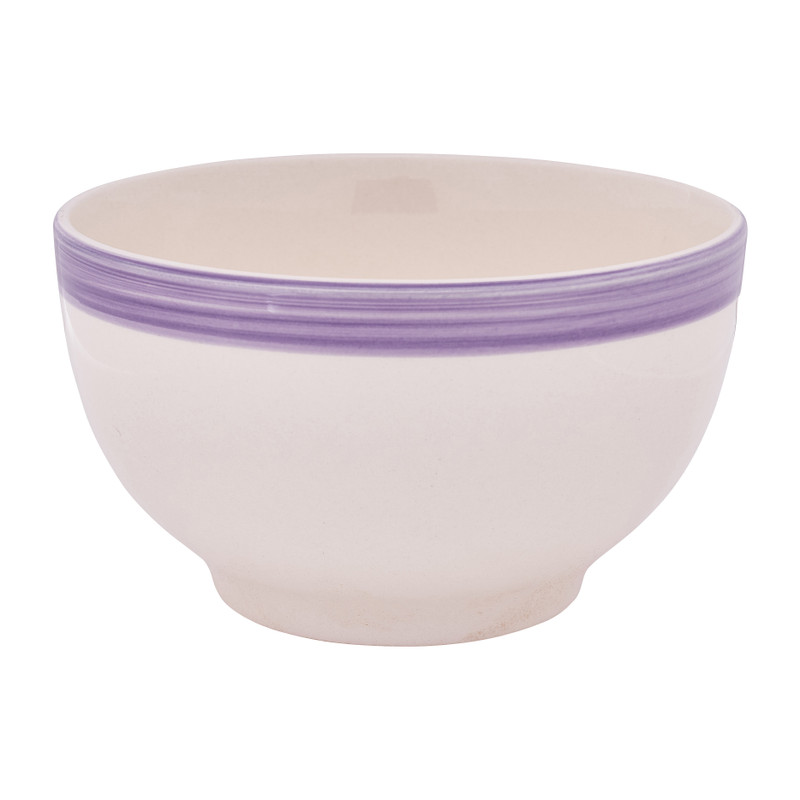 Schaal met gekleurde rand - diverse kleuren - ø14 cm 