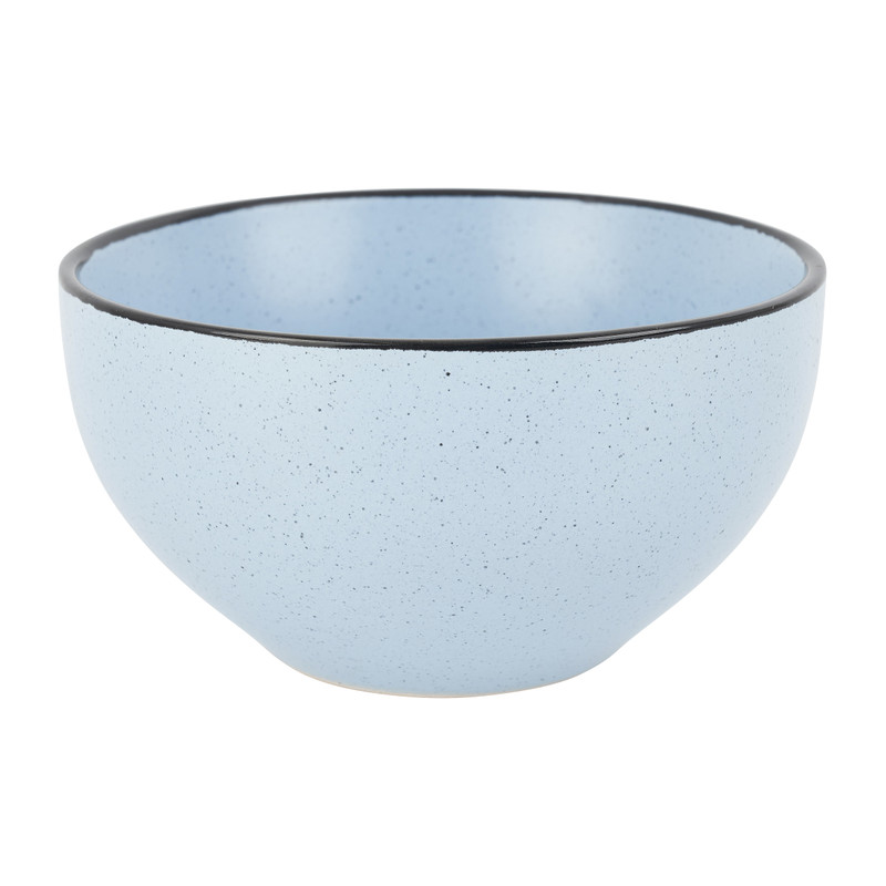 Schaal gespikkeld zwarte rand - diverse kleuren - ø14 cm