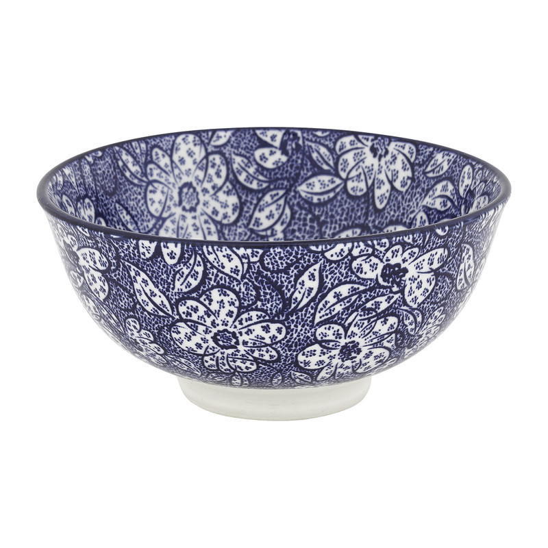 Schaal blue print - diverse varianten - ø12 cm 