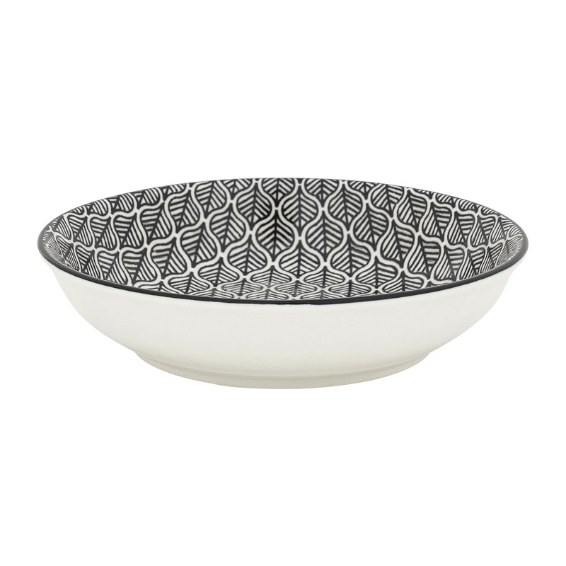 Schaal black print - diverse varianten - ø14x3.5 cm 