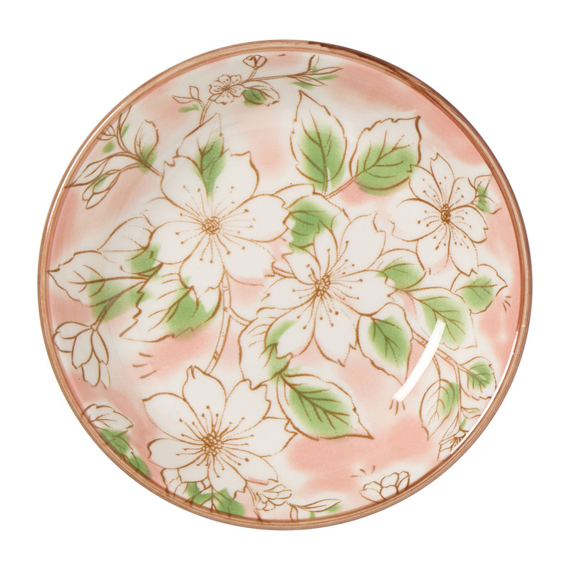 Schoteltje Cleo - bruin/roze - ø9x2.5 cm