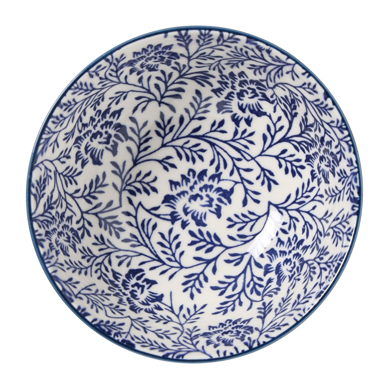 Schaaltje Caroline middel - blauw/groen - ø12x5.8 cm