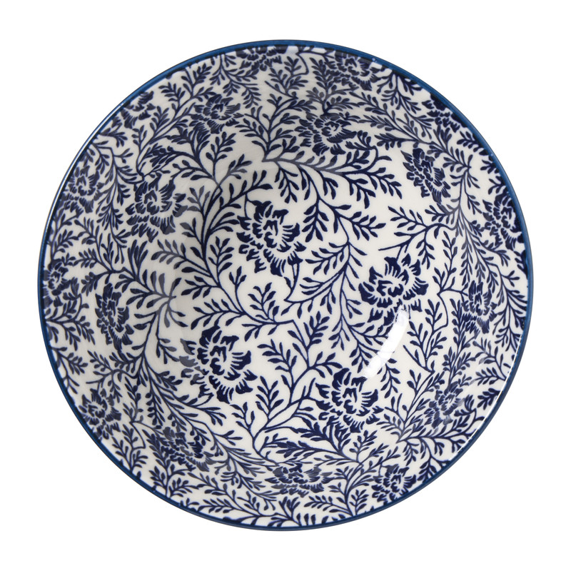 Schaaltje Caroline groot - blauw/groen - ø15.5x7 cm