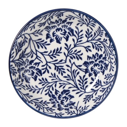 Schoteltje Caroline - blauw/groen - ø9x2.5 cm
