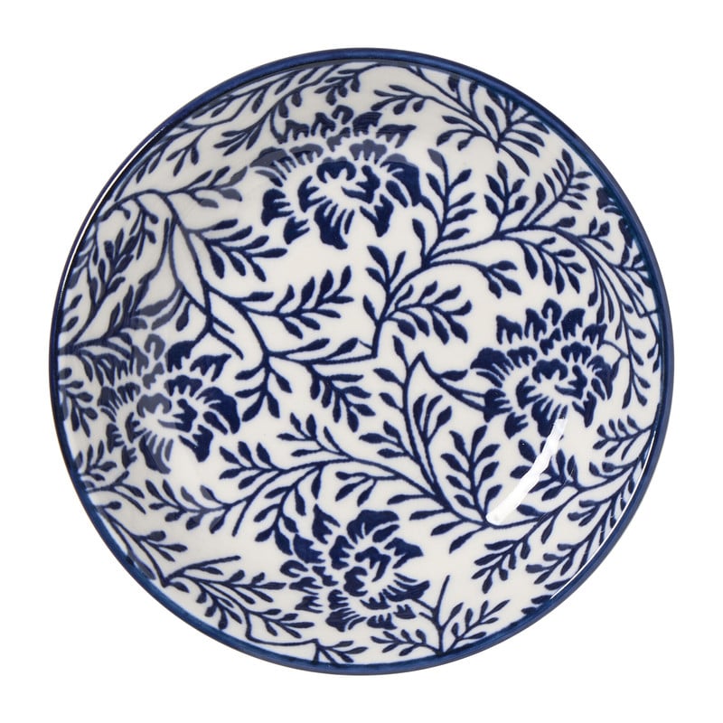 Schoteltje Caroline - blauw/groen - ø9x2.5 cm