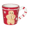 Mok gingerbread - rood/wit - 300 ml 