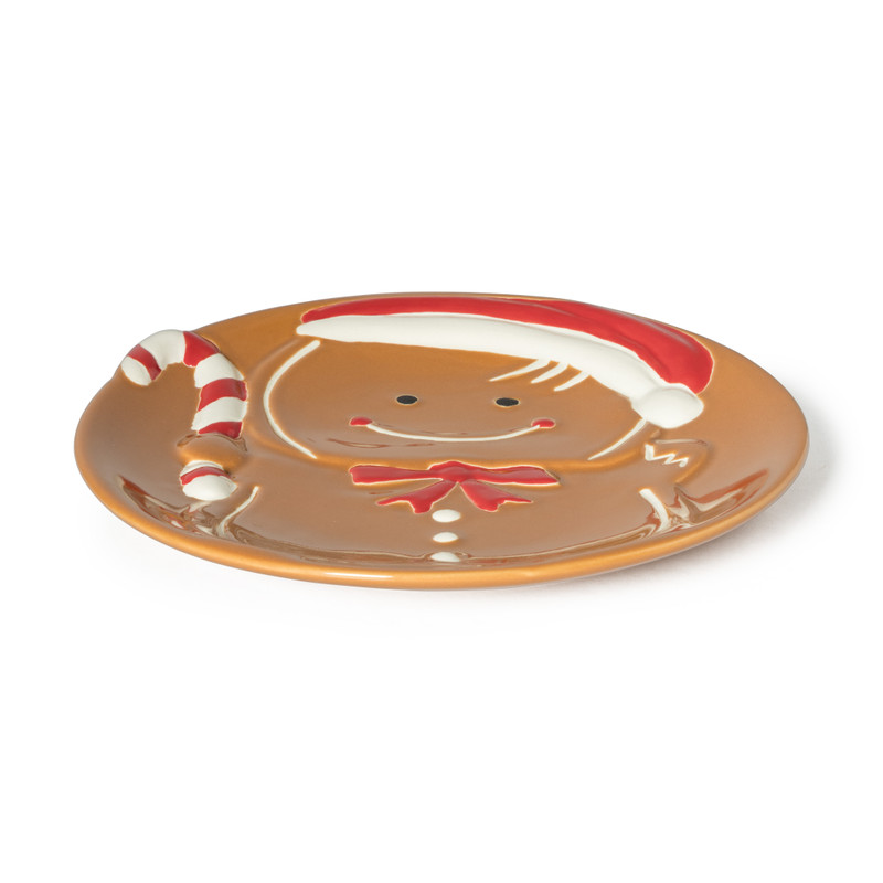Ontbijtbord gingerbread - ø20.5x2 cm