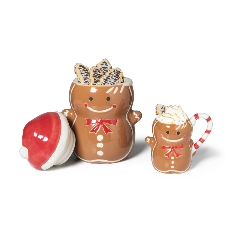 Voorraadpot gingerbread - ø14x21 cm