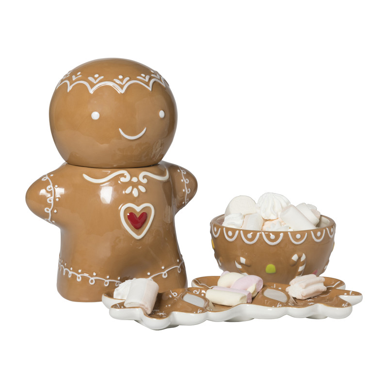 Serveerschaaltje gingerbread - bruin - ø14x6.9 cm