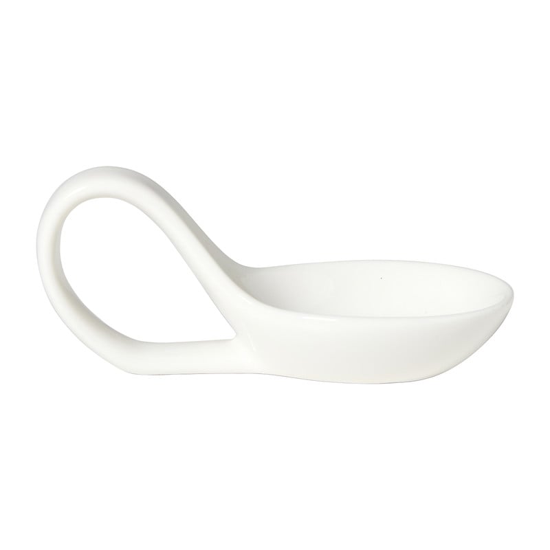 Amuselepel - wit - 5.2x10.9x4.6 cm