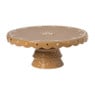 Taartplateau kerst - bruin - ø26x11 cm