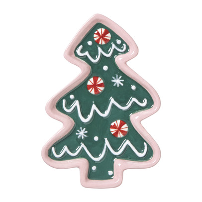 Schaaltje kerstboom - groen - 1.5x13.3x9.3 cm