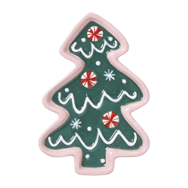 Schaaltje kerstboom - groen - 1.5x13.3x9.3 cm