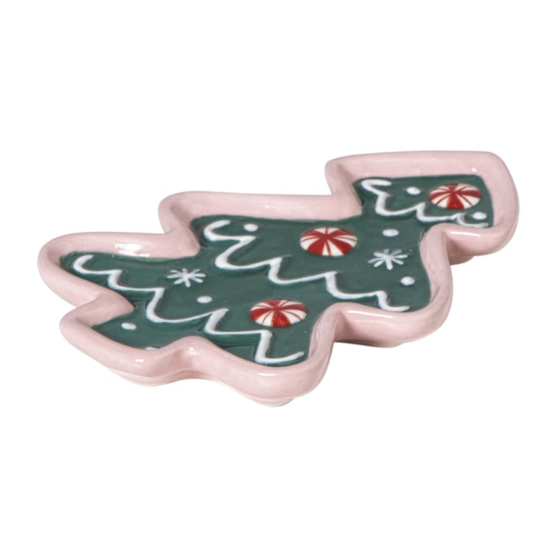 Schaaltje kerstboom - groen - 1.5x13.3x9.3 cm