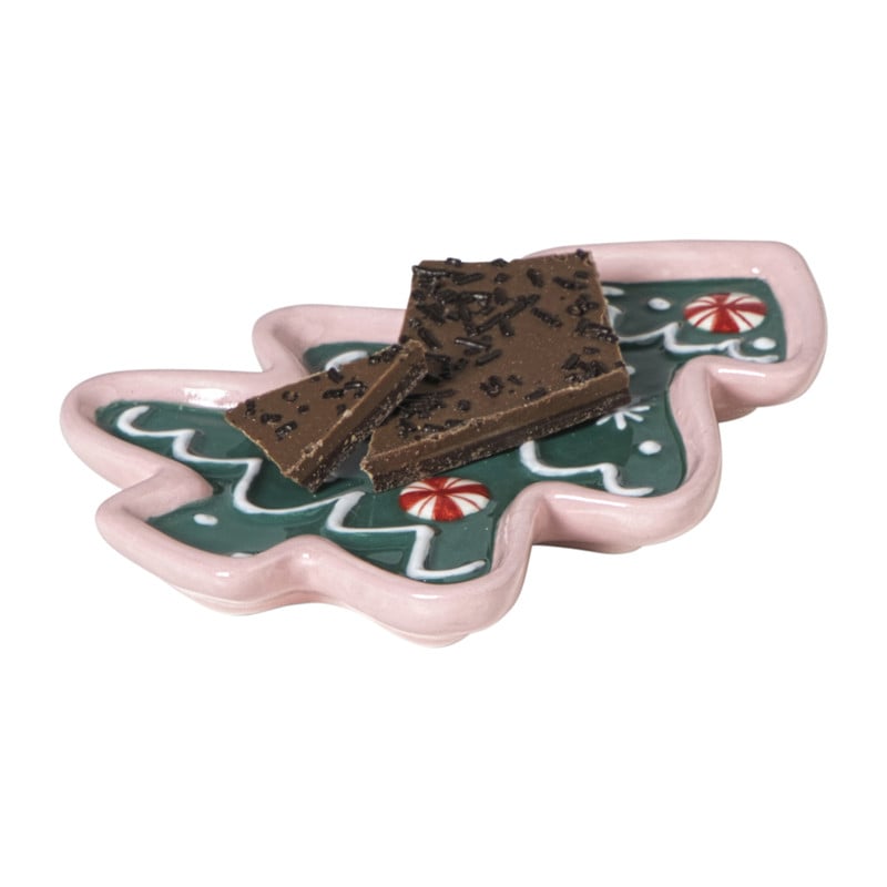 Schaaltje kerstboom - groen - 1.5x13.3x9.3 cm