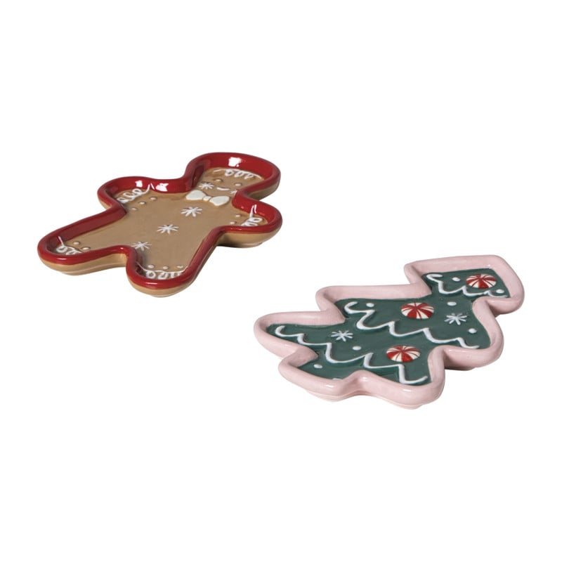 Schaaltje kerstboom - groen - 1.5x13.3x9.3 cm