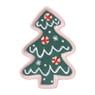 Schaaltje kerstboom - groen - 1.5x13.3x9.3 cm