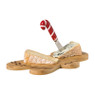 Plankje met mes gingerbread - bruin/rood - 19.7 cm