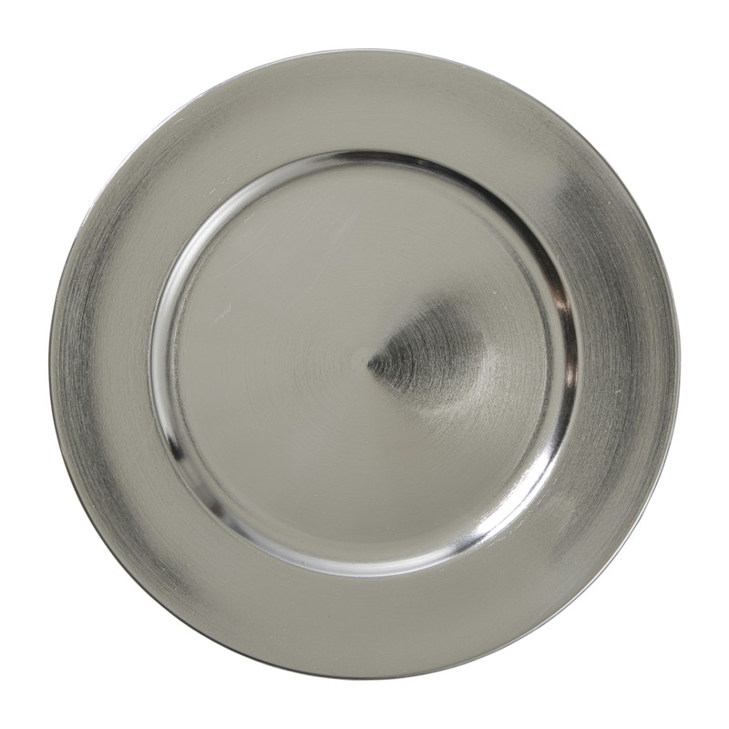 Onderbord - zilverkleurig - ø33 cm