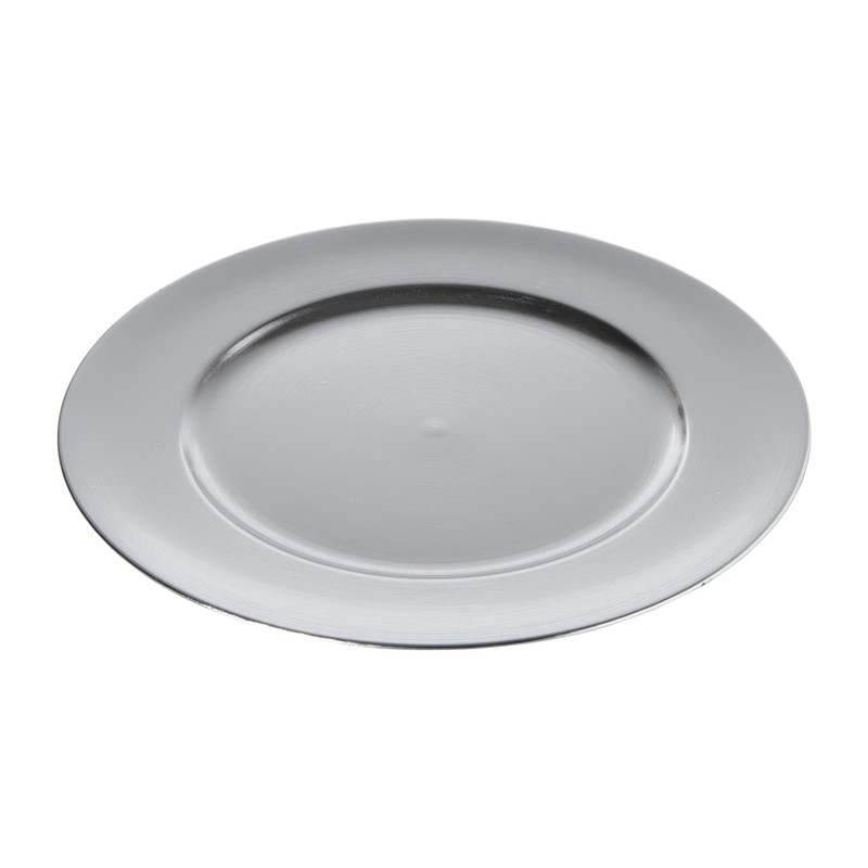 Onderbord - zilverkleurig - ø33 cm