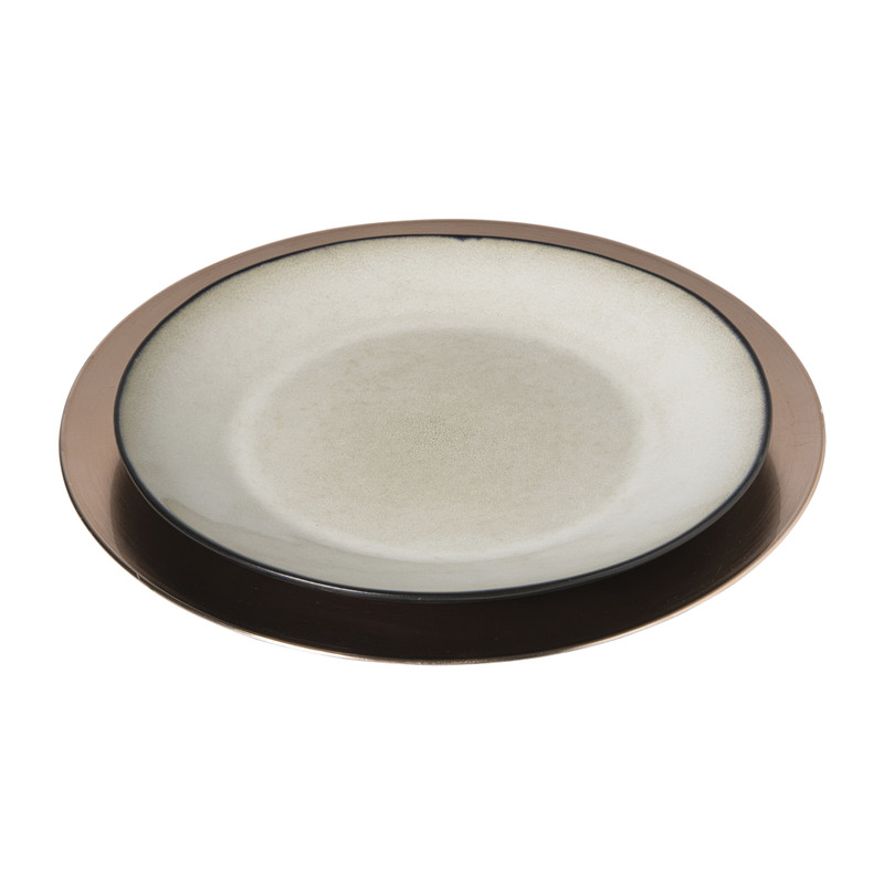 Onderbord - rosékleurig - ø33 cm