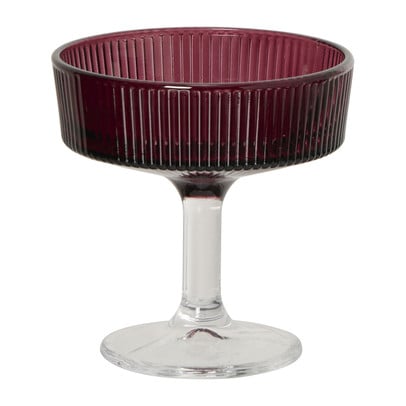 Champagne coupe - bordeaux rood - 190 ml