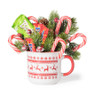 Mok kerst - rood/ wit - 280 ml