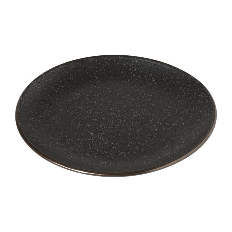 Ontbijtbord Eline - zwart/goudkleurig - ø21 cm