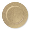 Onderbord glitter - goudkleurig - ø33 cm