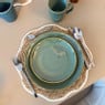 Serviesset reactive glaze - groen - 16-delig