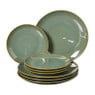 Serviesset reactive glaze - groen - 16-delig