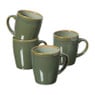 Serviesset reactive glaze - groen - 16-delig