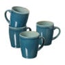 Serviesset reactive glaze - blauw - 16-delig