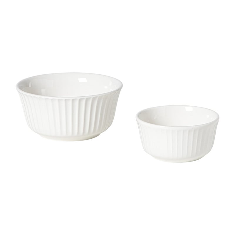 Serviesset streep - wit - 16-delig