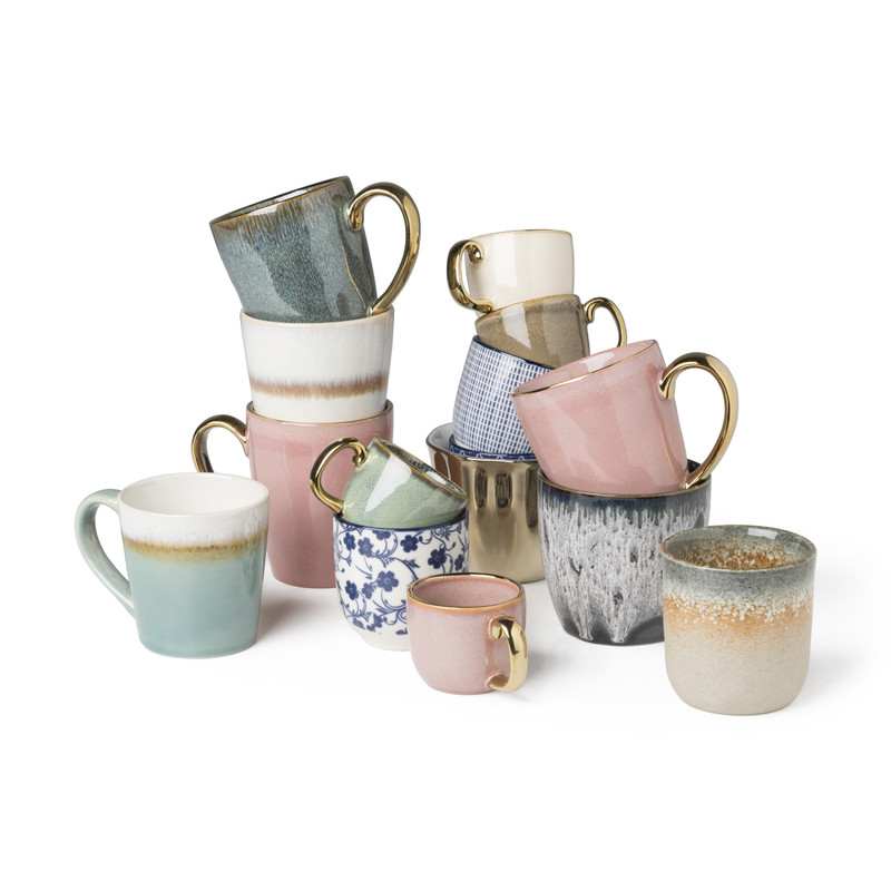 Espressocup rio - blauw met wit - 64 ml