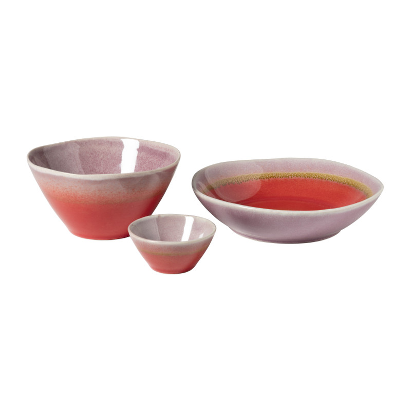 Schaaltje Roots - rood/paars - ø8.5x4 cm