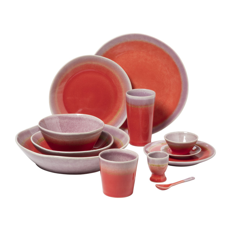 Dinerbord Roots - rood/paars - ø27.5x3 cm