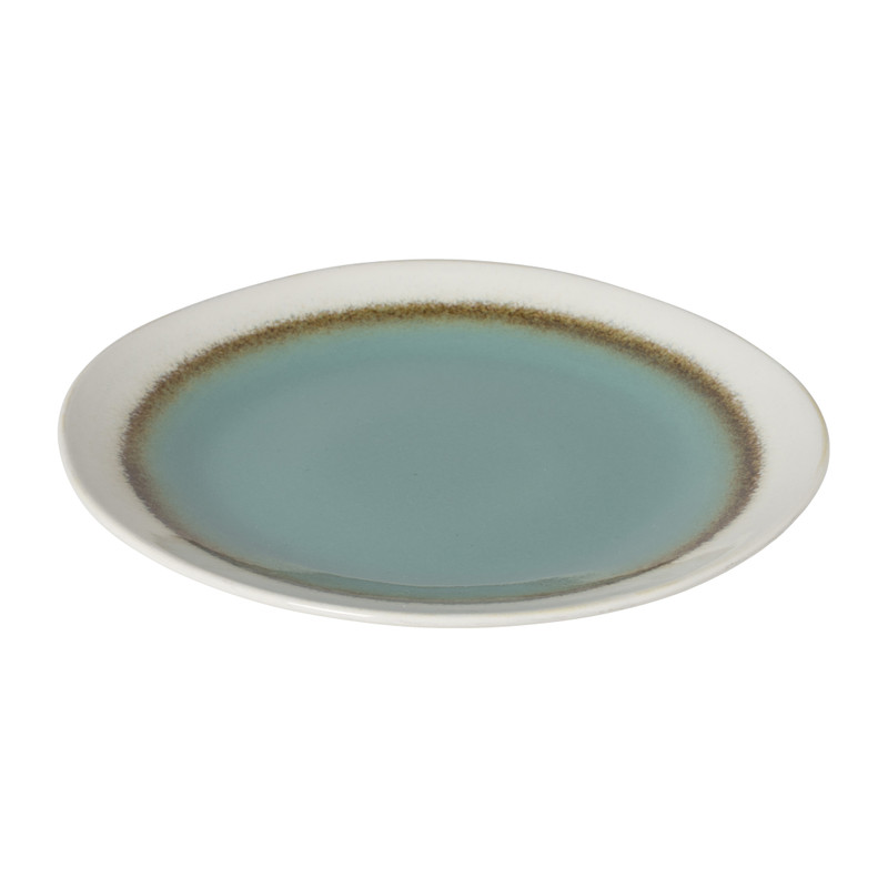 Ontbijtbord Roots - turquoise - ø22x2.5 cm