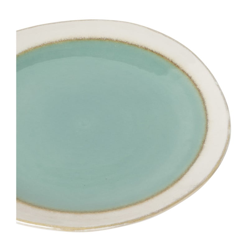 Ontbijtbord Roots - turquoise - ø22x2.5 cm