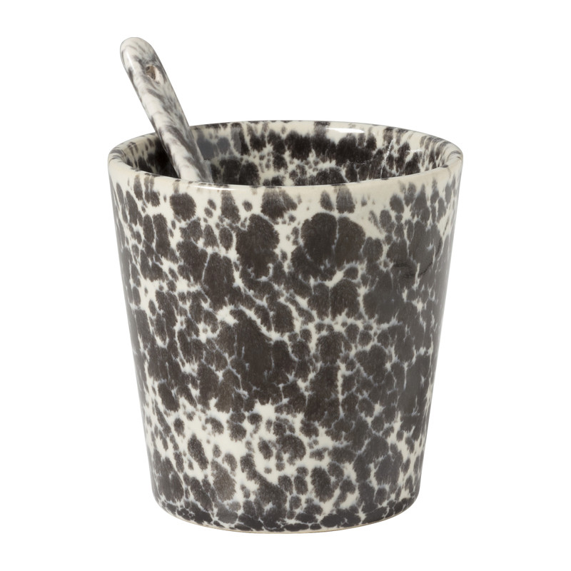 Lepel Roots - zwart/wit - 12.7 cm