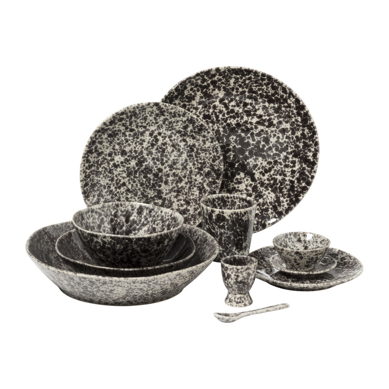 Lepel Roots - zwart/wit - 12.7 cm