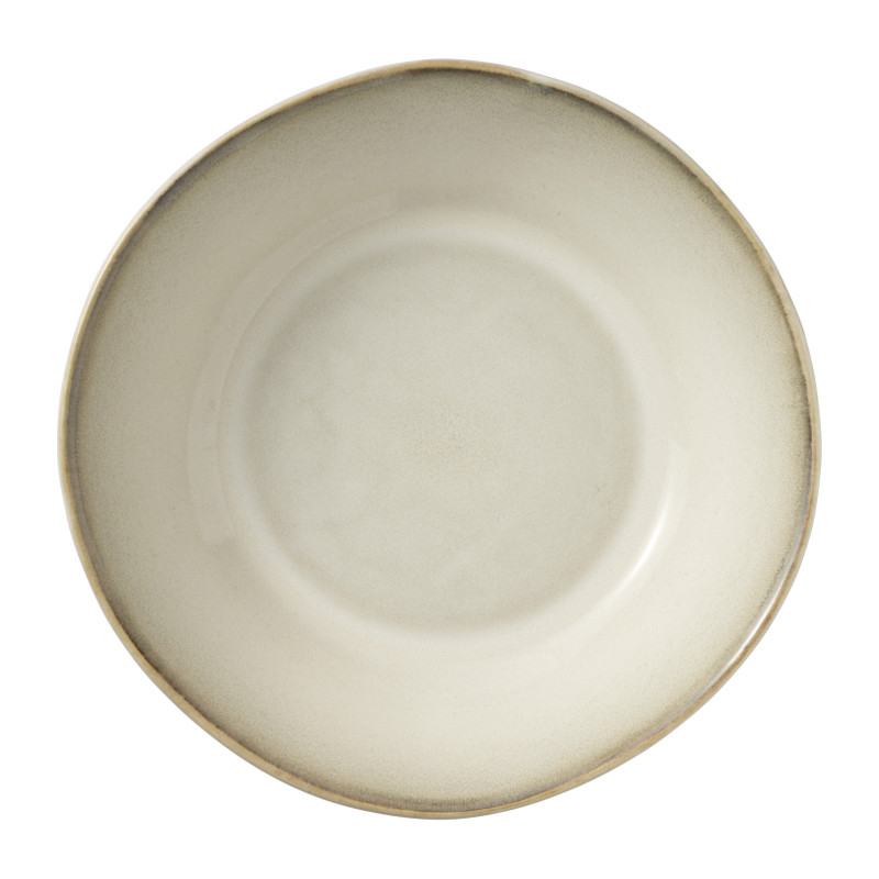 Diep bord Roots - beige - ø20x5.4 cm