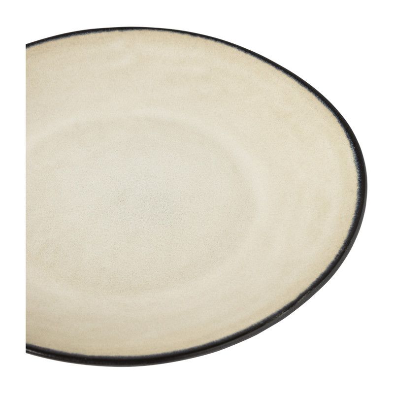 Gebaksbordje Roots - beige - ø18x2.2 cm