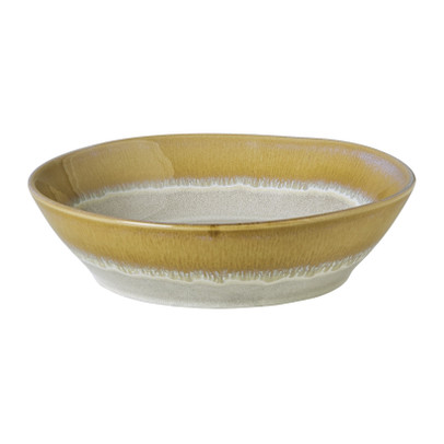 Diep bord roots - oker - ø20x5.4 cm