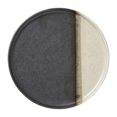 Dinerbord cortado - beige/zwart - ø26.5x2 cm