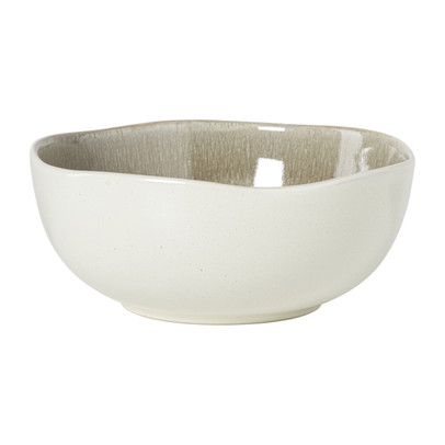Schaal kaori - wit/bruin - ø16.8x7 cm