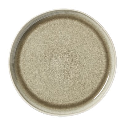 Dinerbord kaori - wit/bruin - ø27x3 cm