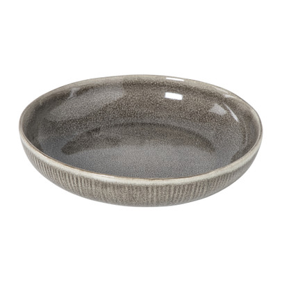 Diep bord fuji - bruin - ø22x4 cm