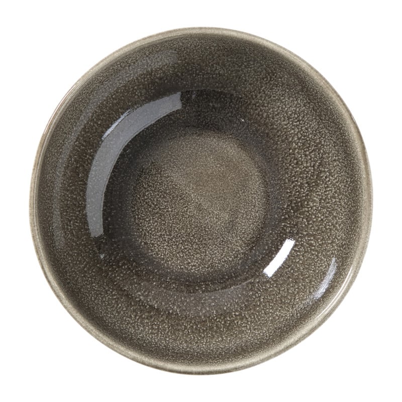 Schaal fuji - bruin - ø17x6 cm