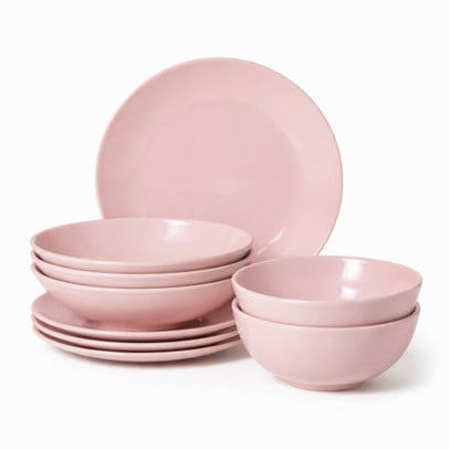 Serviesset 16-delig - roze - 4 persoons